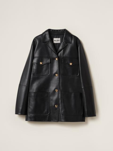 Miu Miu Nappa leather jacket