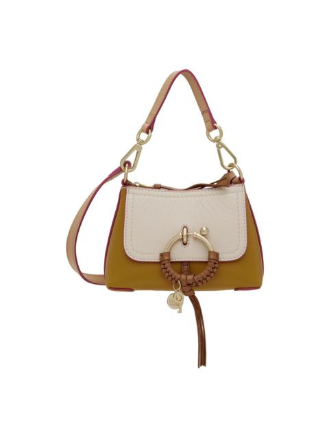 Beige & Brown Mini Joan Shoulder Bag
