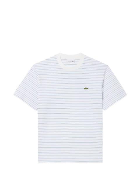 LACOSTE striped round-neck T-shirt