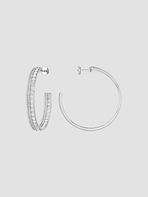 Boucheron Women's Quatre Radiant Edition 18K White Gold & 2.61 TCW Diamond Hoop Earrings - White Gold