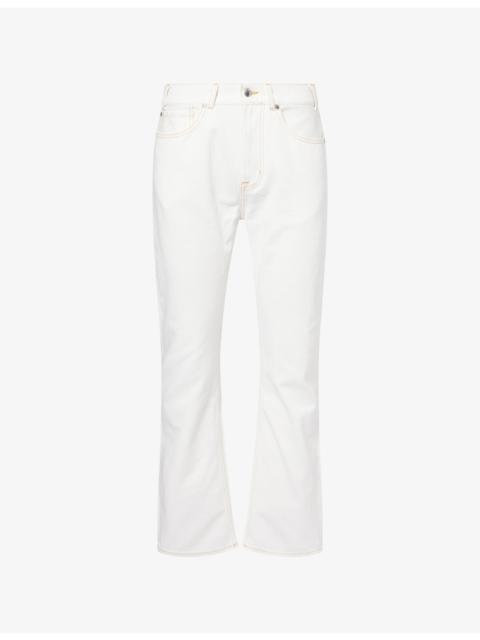 7 For All Mankind Easy Straight-Leg Cotton Denim Jeans