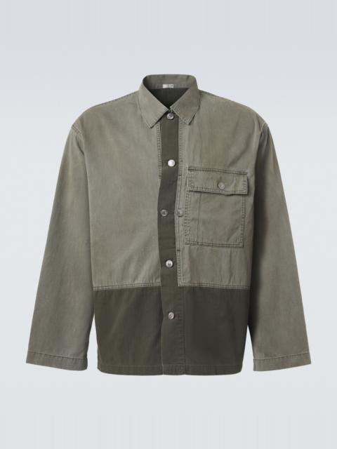 A.PRESSE Paneled cotton jacket