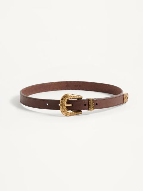 Valentino VLOGO SIGNATURE CALFSKIN BELT 20 MM