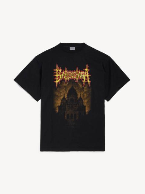 BALENCIAGA Men's Balenciaga Sacré Coeur Oversized T-shirt in Black