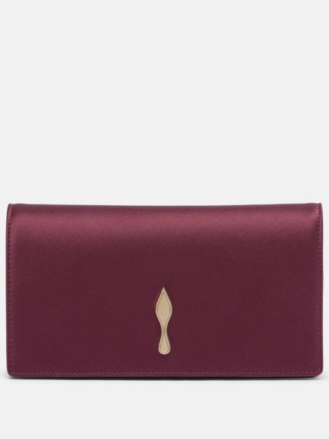 Christian Louboutin Bettina crêpe satin clutch