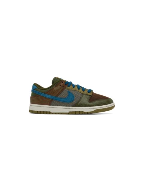 Nike Brown & Green Dunk Low Jade Sneakers
