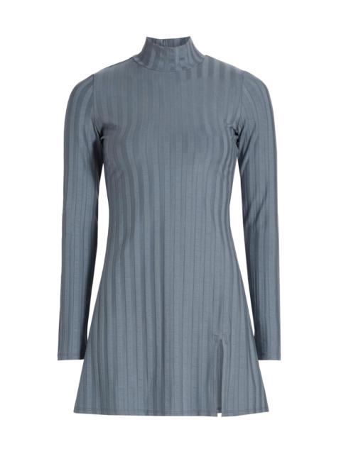 Reformation Women's Libra Rib-Knit Minidress - Cornflower Blue