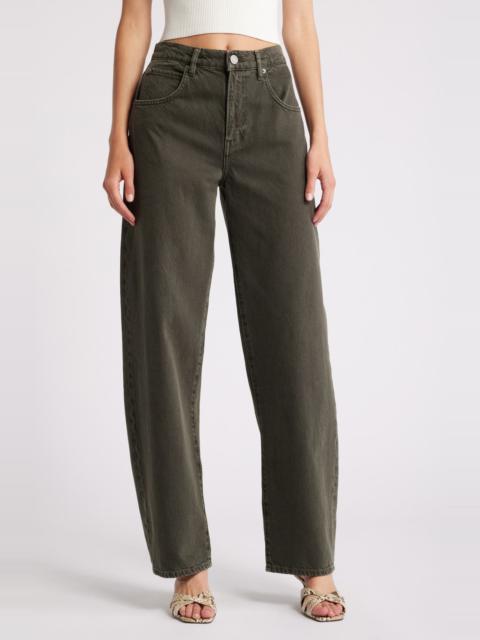 FRAME High Waist Barrel Jeans in Serpentine at Nordstrom