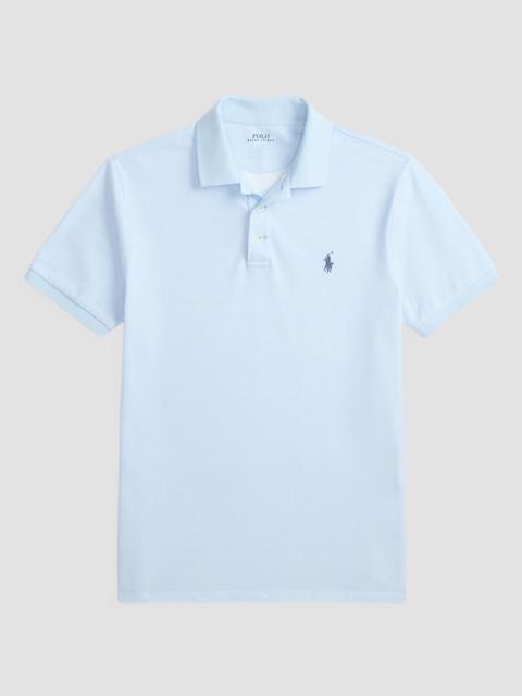 Polo Ralph Lauren Men's Custom-Slim-Fit Stretch Mesh Polo Shirt - Small Glen Pebble Blue