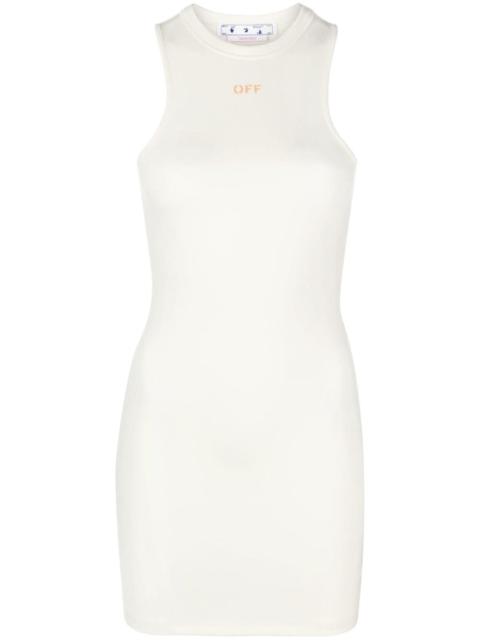 Off-White Sleek Rowing logo-print minidress