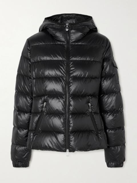 Moncler Gles hooded quilted shell down jacket Black