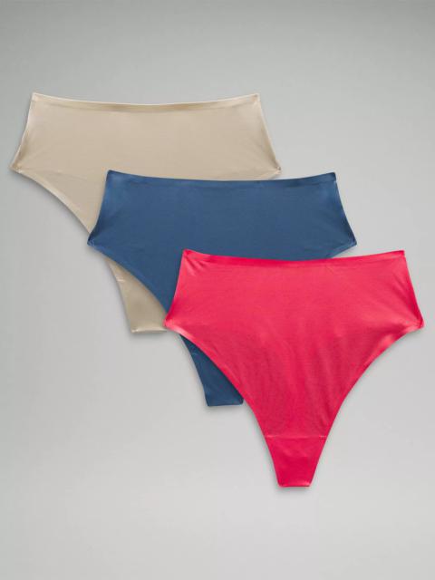 Wundermost Ultra-Soft Nulu High-Waist Thong Underwear *3 Pack