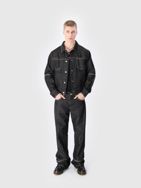 Marine Serre Moon Laser Denim Trucker Jacket