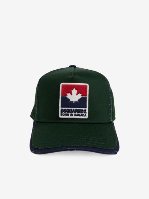DSQUARED2 logo-patch distressed baseball cap