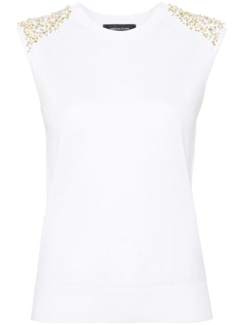 FABIANA FILIPPI sequin-embellished fine-knit top