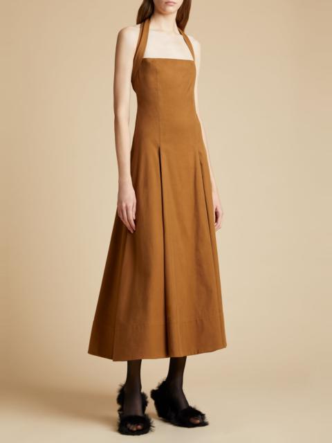 The Lalita Dress in Toasted Caramel