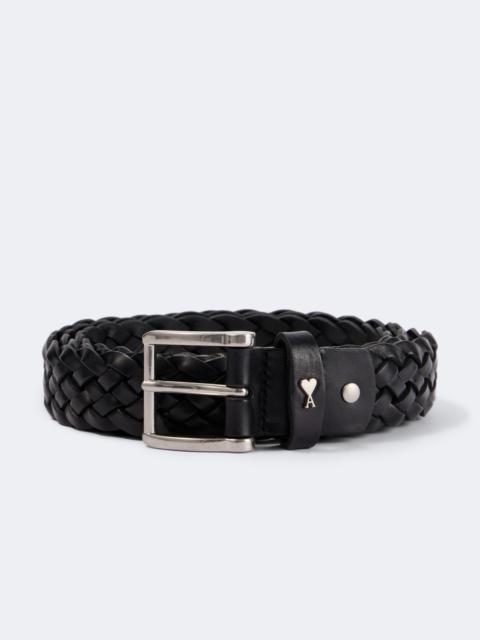 AMI Paris Paris Paris braided leather belt