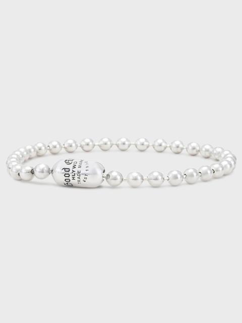 GOOD ART HLYWD GOOD ART HLYWD POP LOCK GOODART LOGO BRACELET - STERLING SILVER