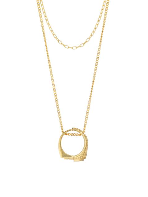 Ambush Men ​18k Goldplated Sterling Silver ​"Misfit Ring" Necklace - Gold
