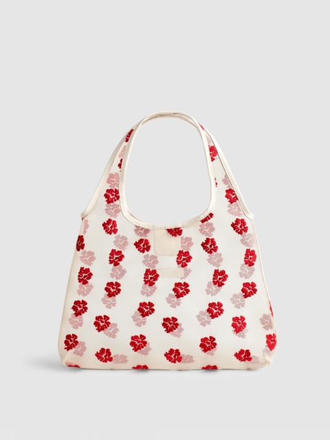 Madewell Floral-Embroidered Mini Shopper Bag