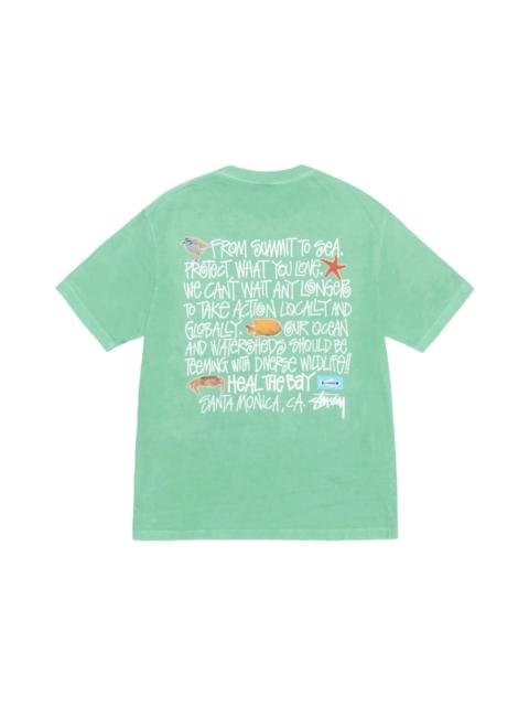 Stüssy Stussy Heal The Bay Pigment Dyed Summit To Sea Tee Seafoam
