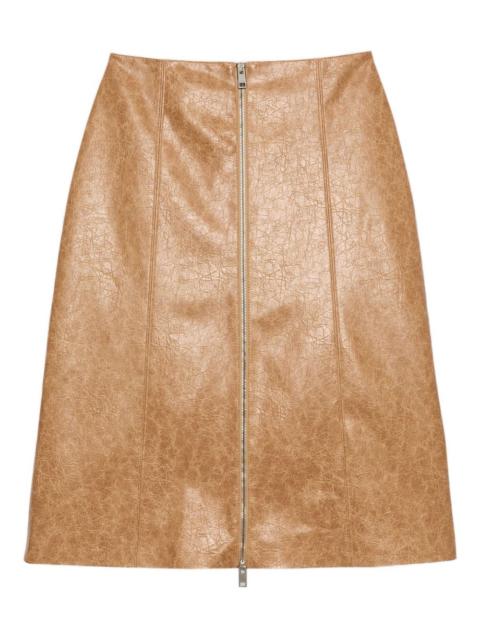 MSGM zip-front midi skirt