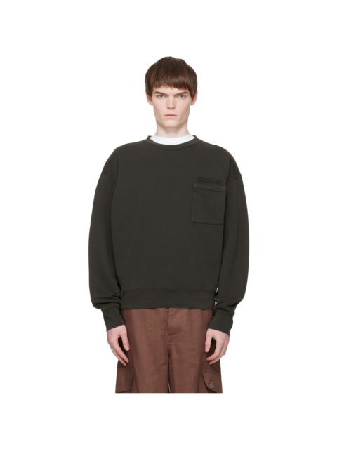 Marni Brown Cotton Marni Patches Sweatshirt