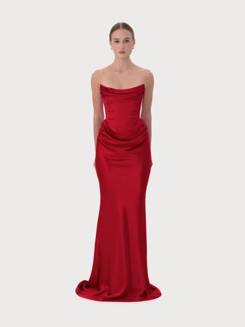 SAU LEE MARGOT SATIN GOWN