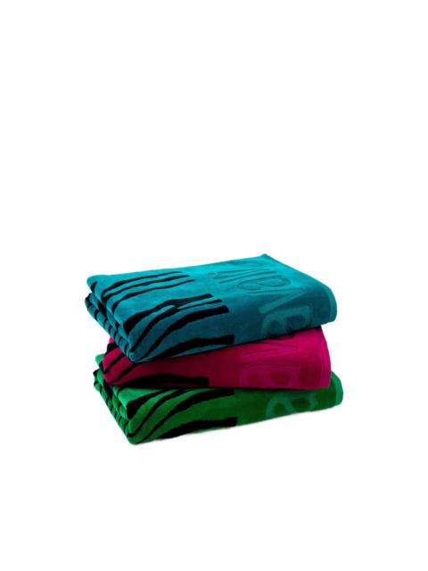 Roberto Cavalli zebra print 2000 beach towel