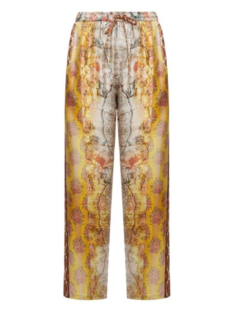 Pierre-Louis Mascia floral-print drawstring-waist trousers