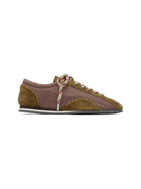 WALES BONNER Khaki & Taupe Paris Sneakers
