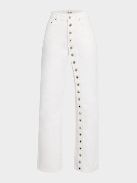 Denim Jean With Buttons Details