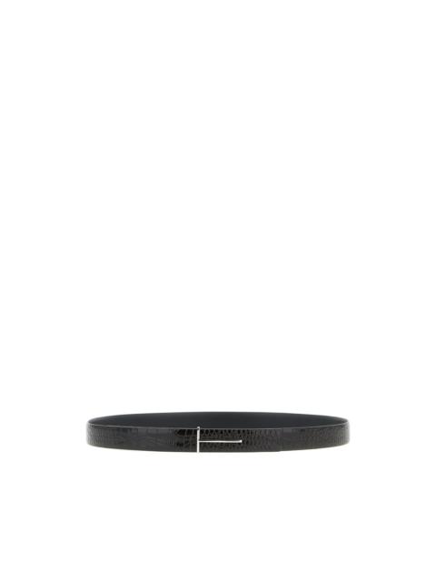 TOM FORD reversible python-print buckle belt