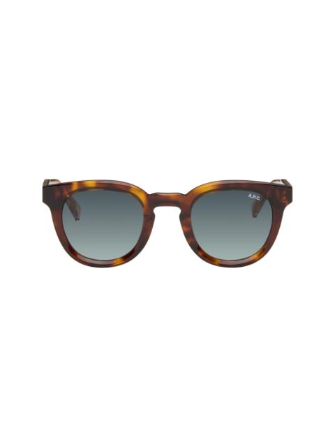 A.P.C. Brown 'Les Lou' Sunglasses