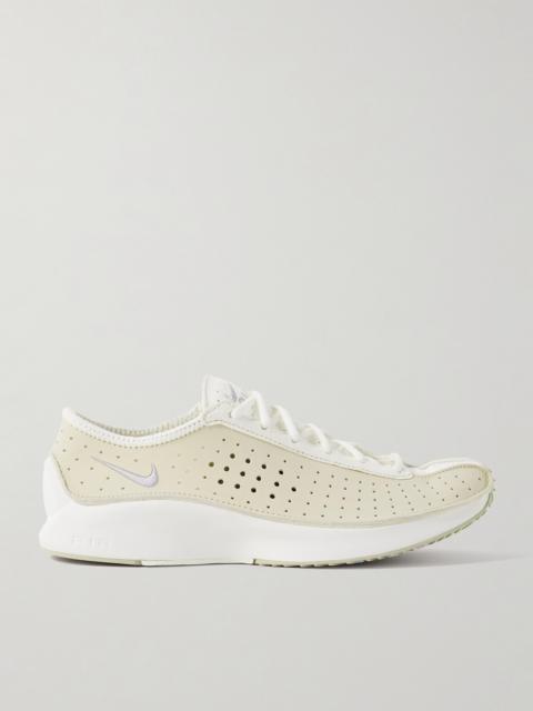 Nike Air Superfly Perforated Leather And Suede Sneakers