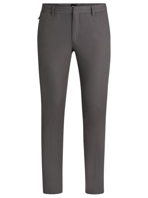 BOSS SLIM-FIT TROUSERS IN STRETCH COTTON