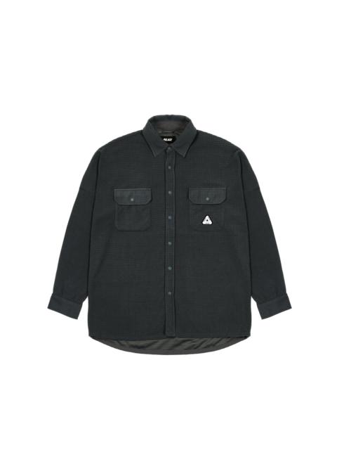 PALACE POLAR GRID OVERSHIRT BLACK