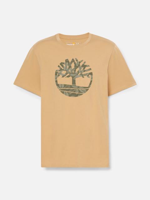 Timberland Men's Northwood Floral Tree Logo Short-Sleeve T-Shirt
