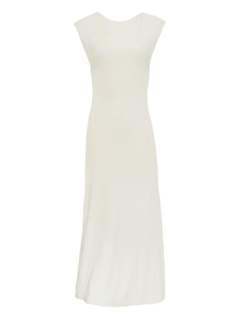 AYA MUSE boat-neck midi dress