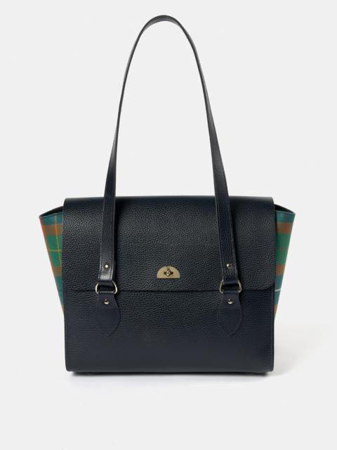 Cambridge Satchel The Emily - Amnesty International Tartan & Navy Celtic Grain