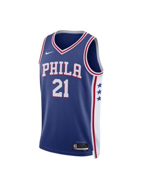Nike Nike Dri-FIT NBA Philadelphia 76ers Joel Embiid Icon Edition 2022/23 Swingman Jersey DN2018-401