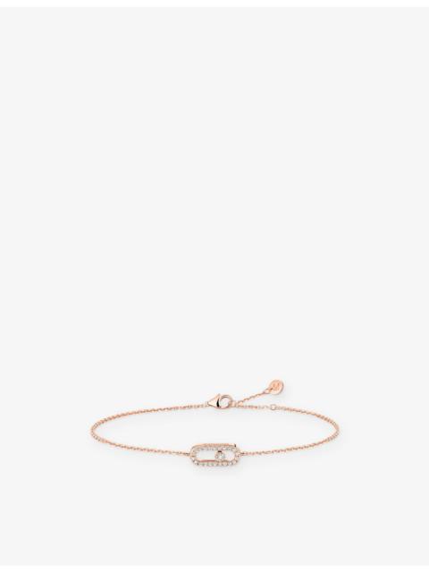 MESSIKA Move Uno Pave Mini 18ct Gold And 0.09ct Diamond Bracelet