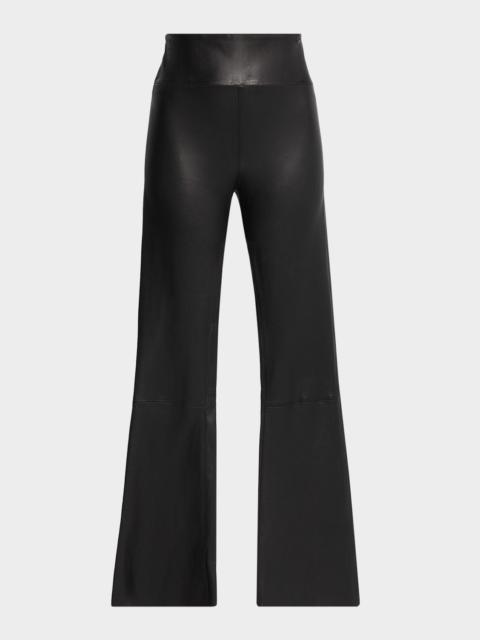 SPRWMN Ankle Flare Leather Leggings
