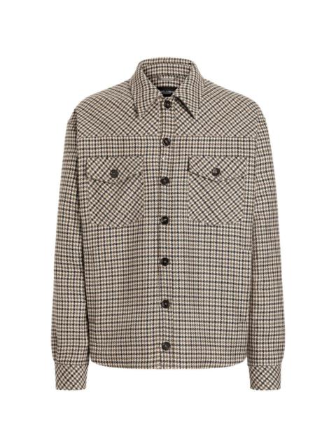 Dolce & Gabbana quilted houndstooth wool jacket