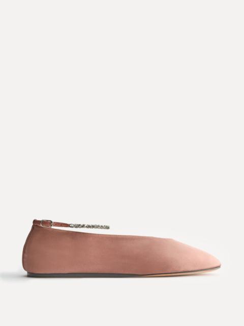 LE MONDE BÉRYL Olympia Slipper / Mokka Satin