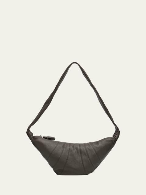 Lemaire Men's Medium Croissant Leather Crossbody Bag