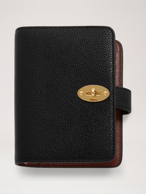 Mulberry Postman's Lock Pocket Book Black Small Classic Grain