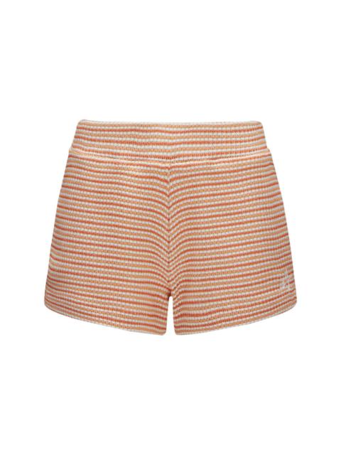 PERFECT MOMENT Llonga striped mini shorts