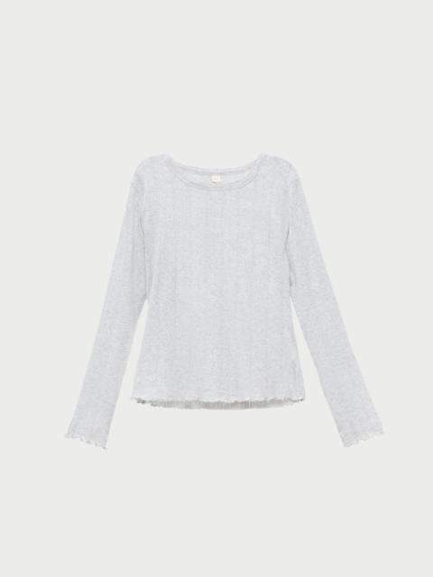 LOEFFLER RANDALL Lolo Pointelle Long-Sleeve Tee