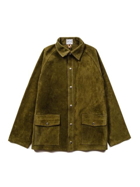 The Real McCoys MJ23014 8HU Leather Welder Jacket O. Brown